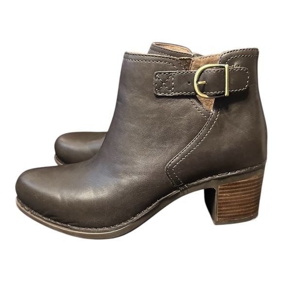 Dansko‎ Henley Chocolate Burnished Calf Leather Ankle Boots Size 9.5-10 EUC! - Picture 1 of 9